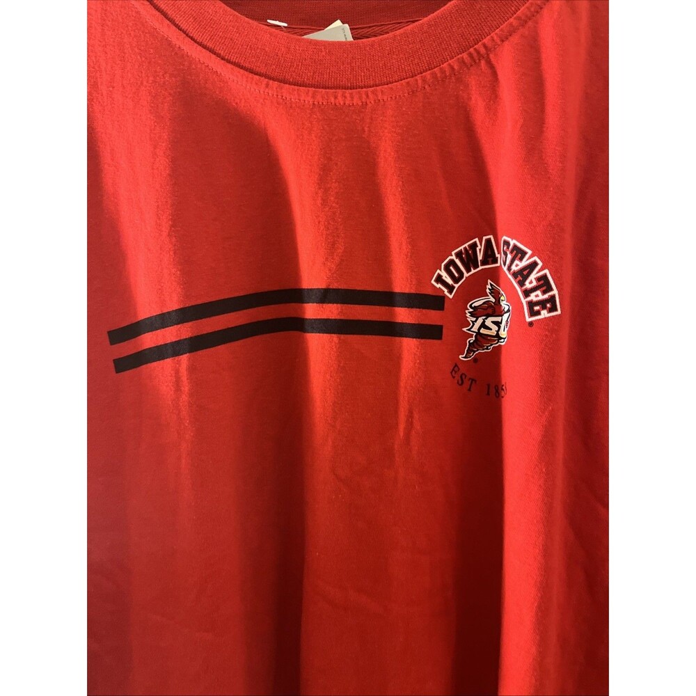 Vintage Starter Iowa State ISU Cyclones Est. 1858 Graphic T-Shirt Red Mens 2XL - Picture 4 of 15